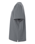 Hanes HMB000 Men's V-Neck Pocket Scrub Top - Grey - side