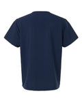 Hanes HMB000 Men's V-Neck Pocket Scrub Top - Navy - back