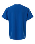 Hanes HMB000 Men's V-Neck Pocket Scrub Top - Royal Blue - back