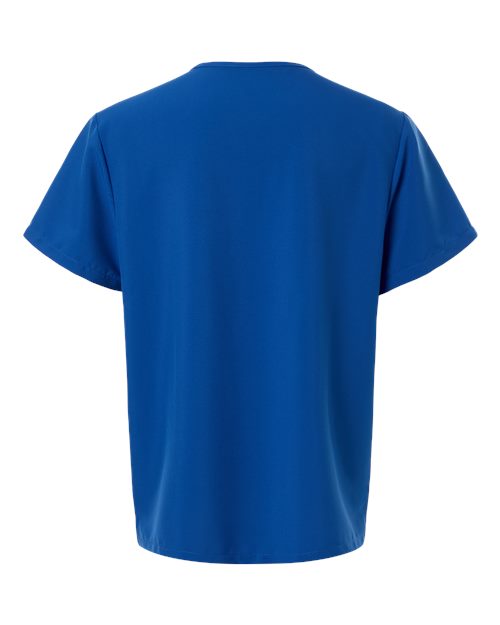 Hanes HMB000 Men's V-Neck Pocket Scrub Top - Royal Blue - back