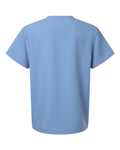 Hanes HMB002 Men's V-Neck 3 Pocket Scrub Top - Ceil Blue - back