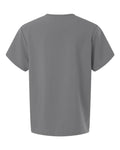 Hanes HMB002 Men's V-Neck 3 Pocket Scrub Top - Grey - back