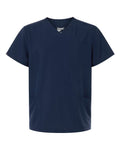Hanes HMB002 Men's V-Neck 3 Pocket Scrub Top - Navy - front