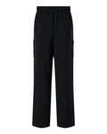 Hanes HMB003 Men's Scrub Open Leg Pants - Black - back