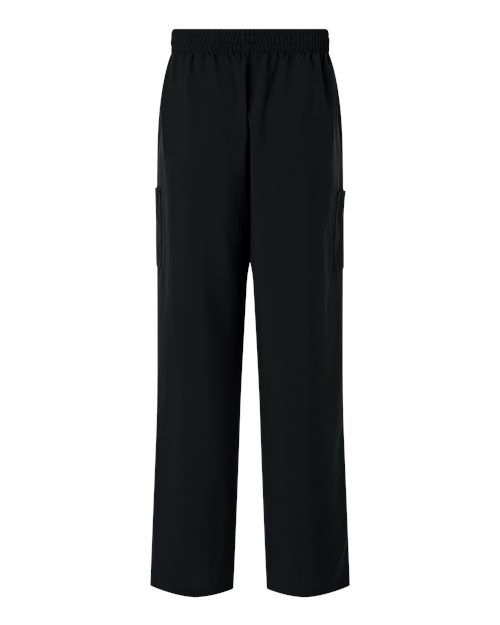 Hanes HMB003 Men's Scrub Open Leg Pants - Black - back