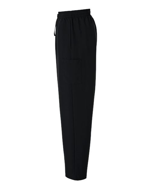 Hanes HMB003 Men's Scrub Open Leg Pants - Black - side