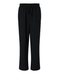 Hanes HMB003 Men's Scrub Open Leg Pants - Black - front