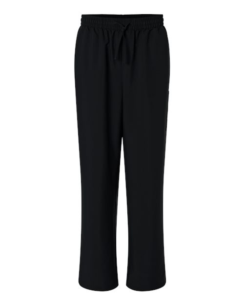 Hanes HMB003 Men's Scrub Open Leg Pants - Black - front