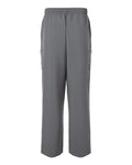Hanes HMB003 Men's Scrub Open Leg Pants - Grey - back