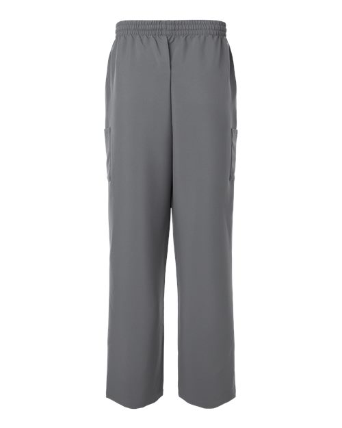 Hanes HMB003 Men's Scrub Open Leg Pants - Grey - back