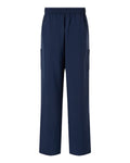 Hanes HMB003 Men's Scrub Open Leg Pants - Navy - back