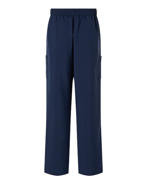 Hanes HMB003 Men's Scrub Open Leg Pants - Navy - back