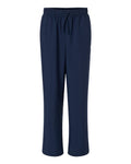 Hanes HMB003 Men's Scrub Open Leg Pants - Navy - front