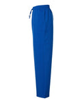 Hanes HMB003 Men's Scrub Open Leg Pants - Royal Blue - side