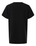 Hanes HSB000 Women's V-Neck 1 Pocket Scrub Top - Black - back
