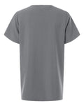 Hanes HSB000 Women's V-Neck 1 Pocket Scrub Top - Grey - back