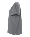 Hanes HSB000 Women's V-Neck 1 Pocket Scrub Top - Grey - side