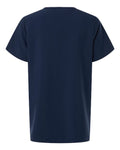 Hanes HSB000 Women's V-Neck 1 Pocket Scrub Top - Navy - back