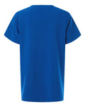 Hanes HSB000 Women's V-Neck 1 Pocket Scrub Top - Royal Blue - back