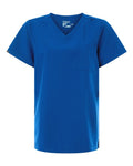 Hanes HSB000 Women's V-Neck 1 Pocket Scrub Top - Royal Blue - front
