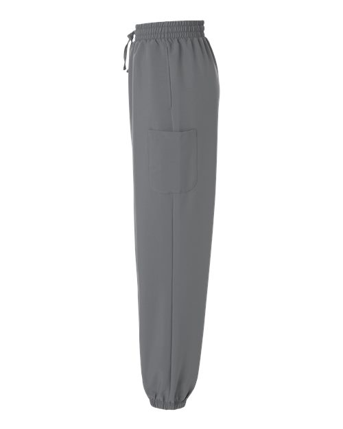 Hanes HSB001 Women's Scrub Joggers - Grey - side