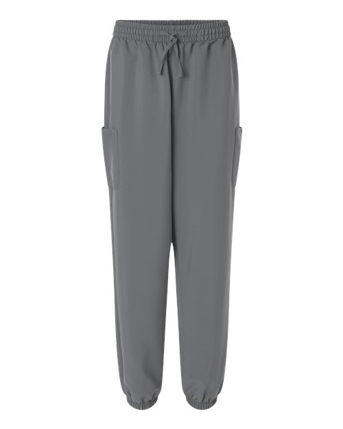 Hanes HSB001 Women's Scrub Joggers - Grey - front