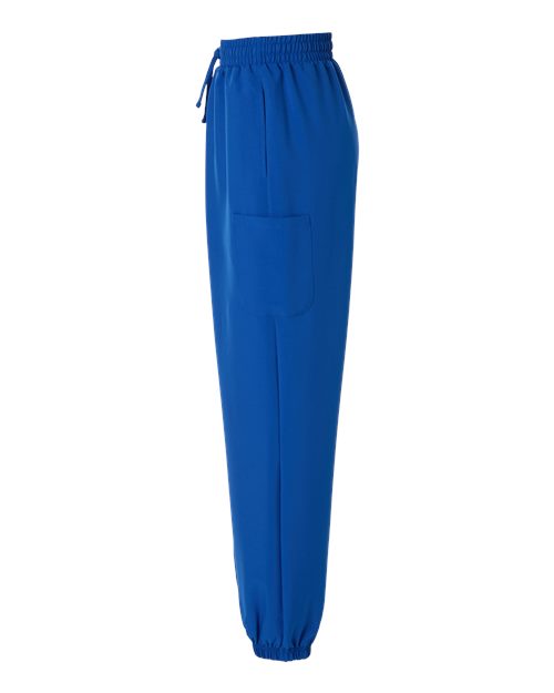 Hanes HSB001 Women's Scrub Joggers - Royal Blue - side
