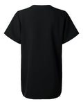 Hanes HSB002 Women's V-Neck 3 Pocket Scrub Top - Black - back