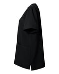 Hanes HSB002 Women's V-Neck 3 Pocket Scrub Top - Black - side