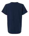 Hanes HSB002 Women's V-Neck 3 Pocket Scrub Top - Navy - back