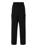 Hanes HSB003 Women's Scrub Open Leg Pants - Black - back