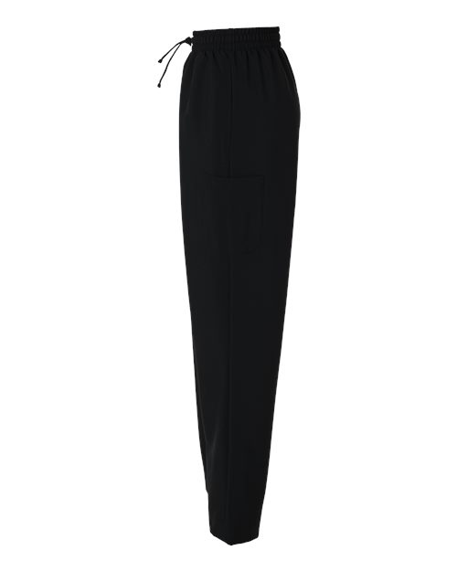 Hanes HSB003 Women's Scrub Open Leg Pants - Black - side