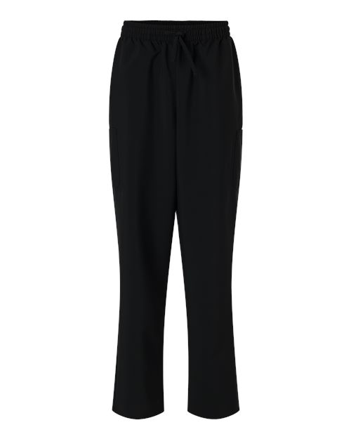 Hanes HSB003 Women's Scrub Open Leg Pants - Black - front