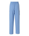 Hanes HSB003 Women's Scrub Open Leg Pants - Ceil Blue - back
