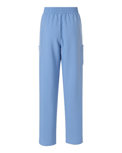 Hanes HSB003 Women's Scrub Open Leg Pants - Ceil Blue - back