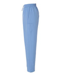 Hanes HSB003 Women's Scrub Open Leg Pants - Ceil Blue - side