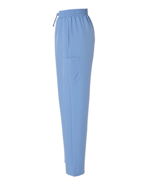 Hanes HSB003 Women's Scrub Open Leg Pants - Ceil Blue - side