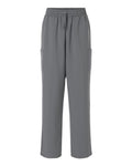 Hanes HSB003 Women's Scrub Open Leg Pants - Grey - front