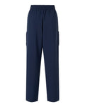 Hanes HSB003 Women's Scrub Open Leg Pants - Navy - back