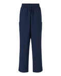 Hanes HSB003 Women's Scrub Open Leg Pants - Navy - front