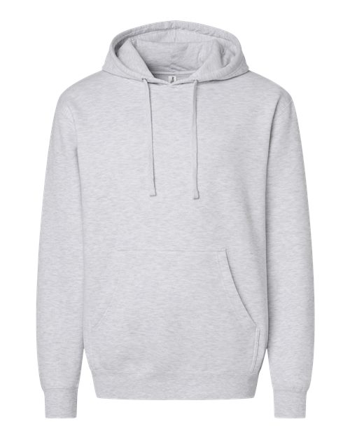 Independent Trading Co. SS4500 Midweight Hooded Sweatshirt - Ash Heather - front