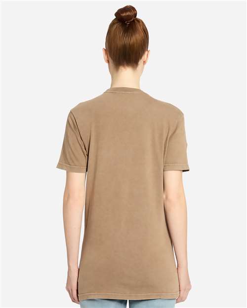 Lane Seven LST002 Unisex Vintage Tee - Vintage Coffee - model back