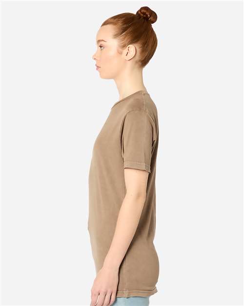 Lane Seven LST002 Unisex Vintage Tee - Vintage Coffee - model side