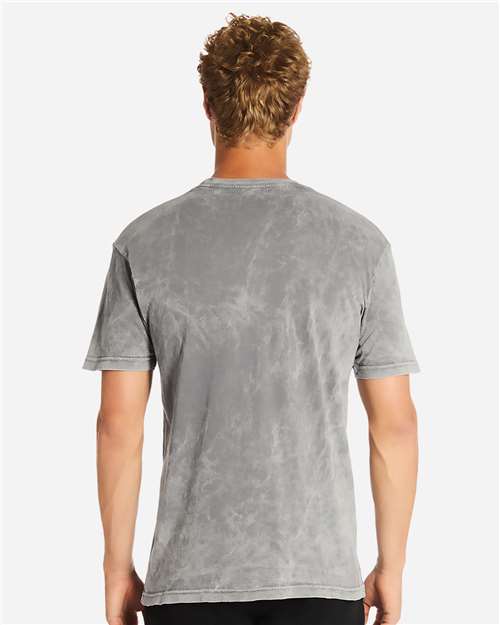Lane Seven LST002 Unisex Vintage Tee - Cloud Rock - model back
