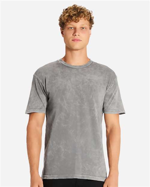 Lane Seven LST002 Unisex Vintage Tee - Cloud Rock - model front
