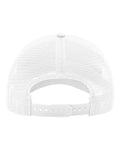 Richardson 111 Garment-Washed Trucker Cap - White - back