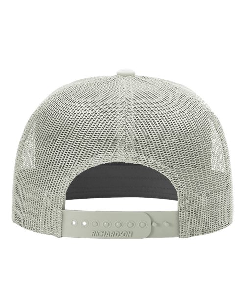 Richardson 168 Seven-Panel Trucker Cap - Quarry Grey - back