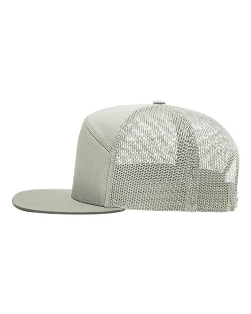 Richardson 168 Seven-Panel Trucker Cap - Quarry Grey - side
