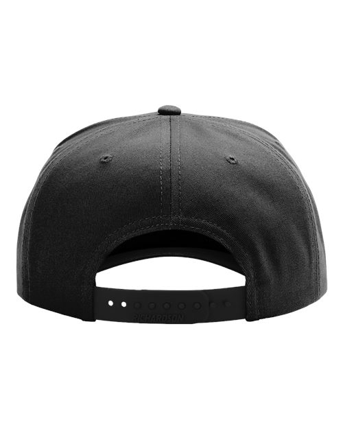 Richardson 323FPC Full Fabric Five-Panel Champ Cap - Black - back