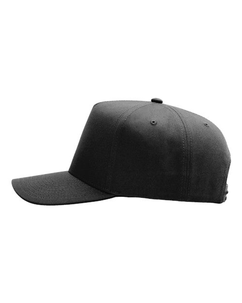 Richardson 323FPC Full Fabric Five-Panel Champ Cap - Black - side